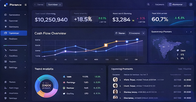 Finance Dashboard project screenshot